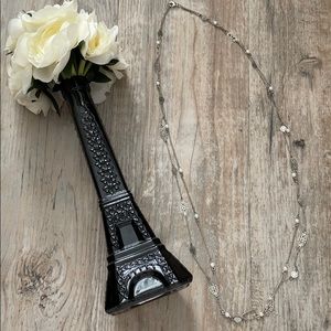 pearl and silver necklace